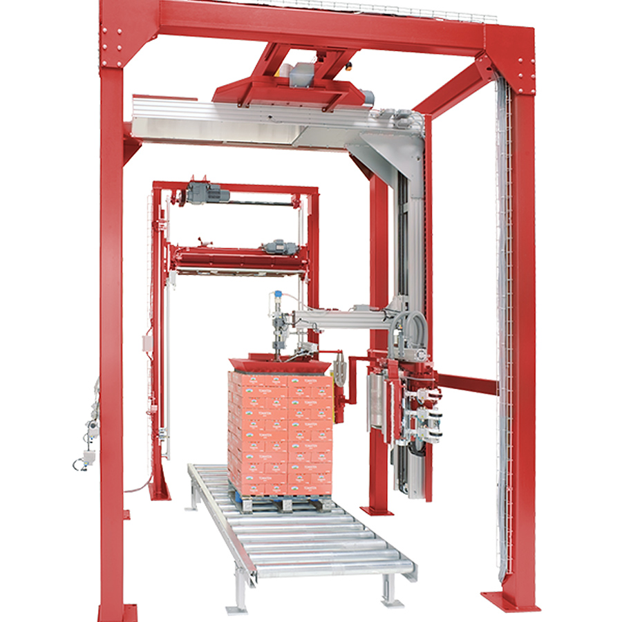 LITOMAT S500 Liegat-LITOMAT S500 - vollautomatische Stretchfolien-Verpackungsanlage