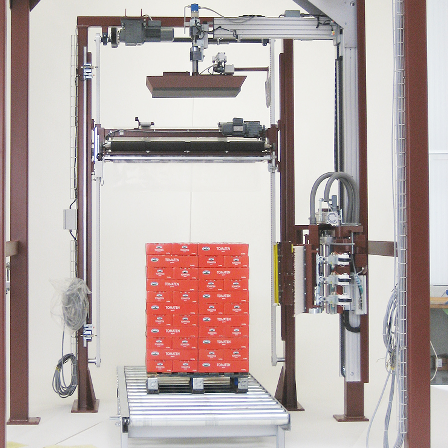 LITOMAT S500 Liegat-LITOMAT S500 - vollautomatische Stretchfolien-Verpackungsanlage