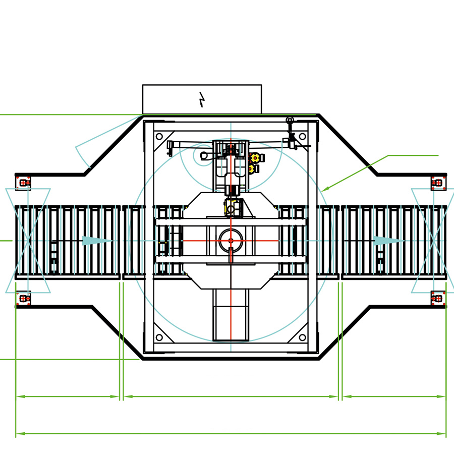 LITOMAT S500 Liegat-LITOMAT S500 - vollautomatische Stretchfolien-Verpackungsanlage