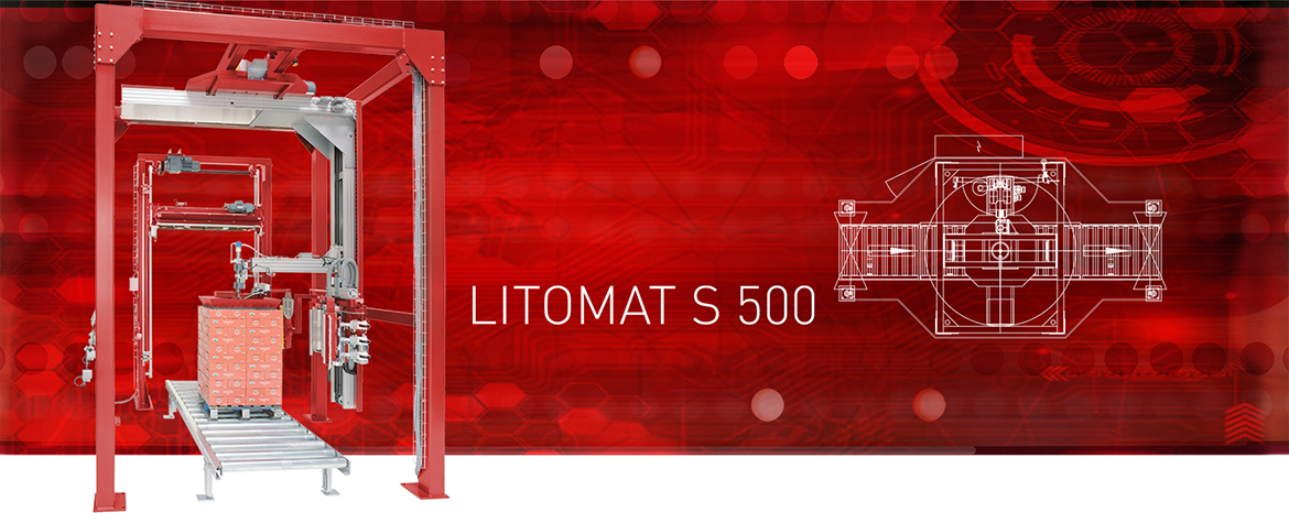 Liegat-LITOMAT S500 - vollautomatische Stretchfolien-VerpackungsanlaS5