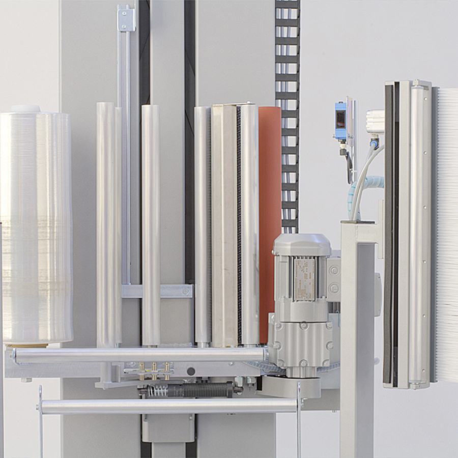 LITOMAT V300 - Folienschlitten Liegat-LITOMAT V300 - vollautomatische Stretchfolien-Verpackungsanlage