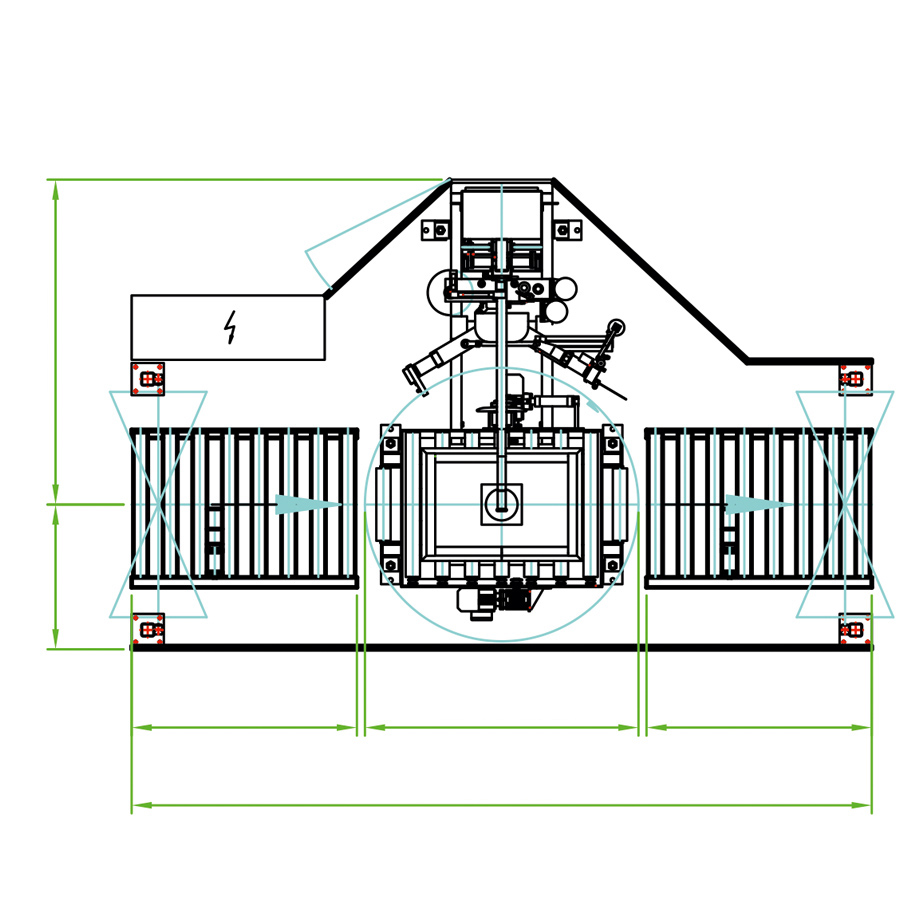 LITOMAT V300 Liegat-LITOMAT V300 - vollautomatische Stretchfolien-Verpackungsanlage